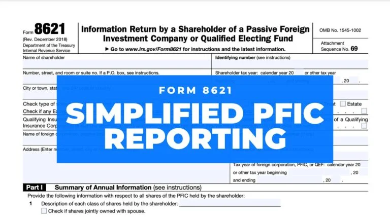 Understanding PFIC Reporting Requirements: Form 8621 for Foreign Mutual Funds