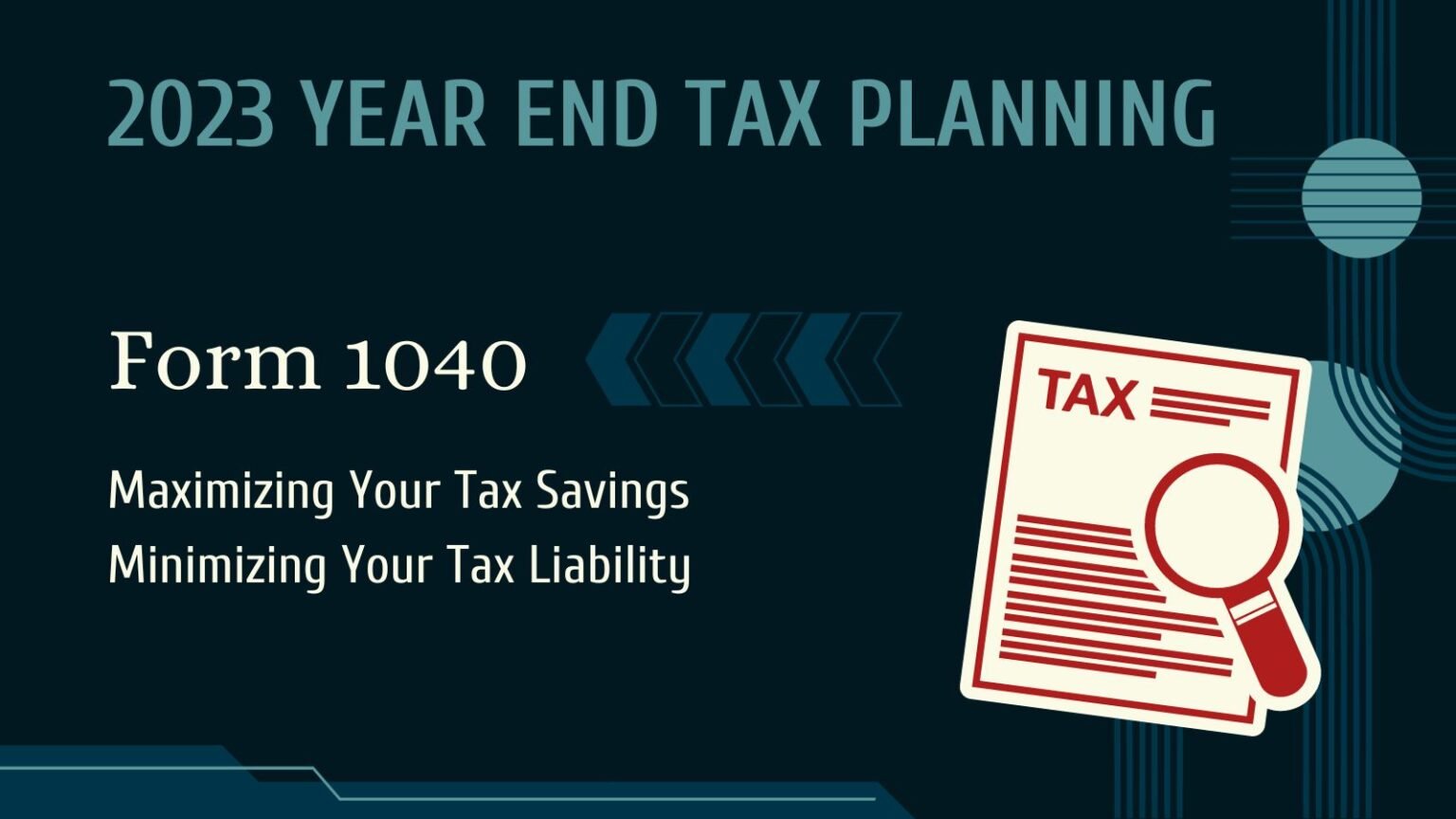 2023 Year End Tax Planning Essential Tips and Tricks