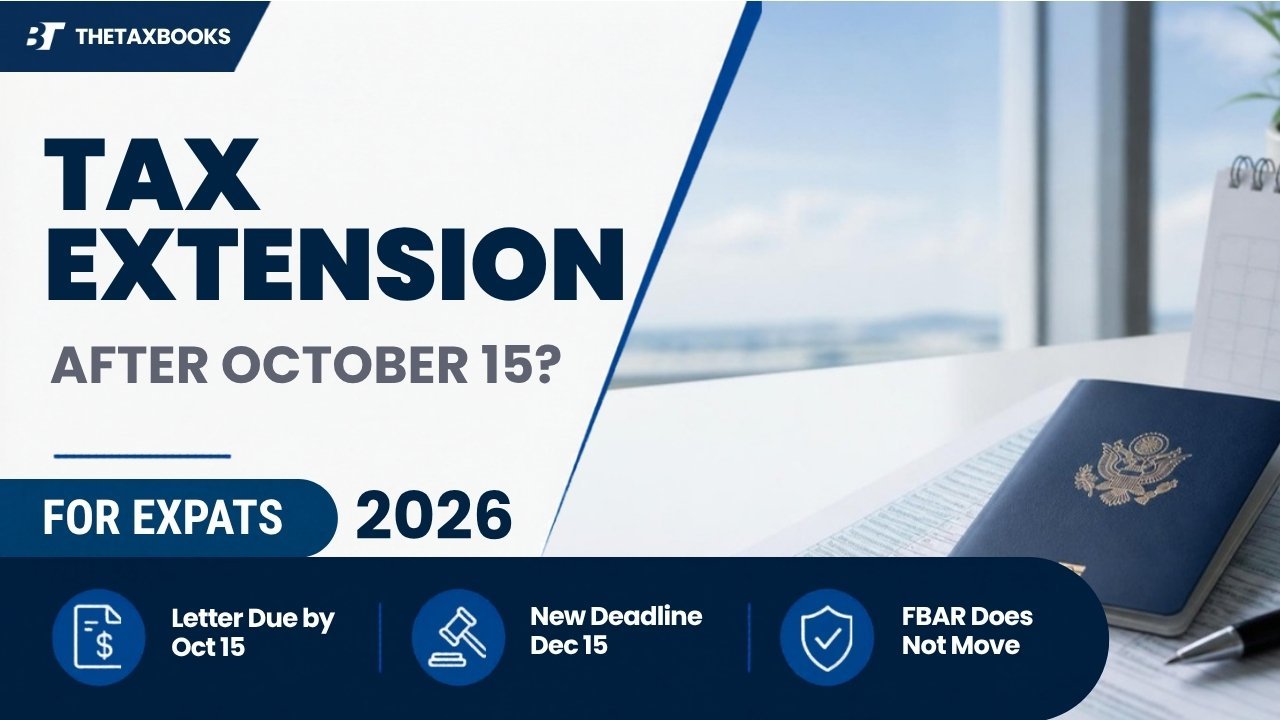 Tax extension after October 15 for expats: letter due by Oct 15, new deadline Dec 15, FBAR does not move